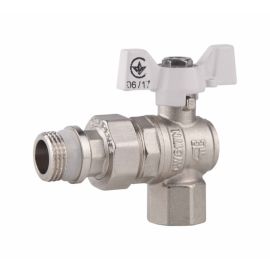 Кран шаровой "Американка" SD Forte 1/2" с антипротечкой угловой