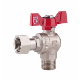 Кран шаровой с накидной гайкой SD Forte 3/4" ВН для воды угловой