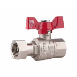 Кран шаровой с накидной гайкой SD Forte 3/4" ВР для воды прямой