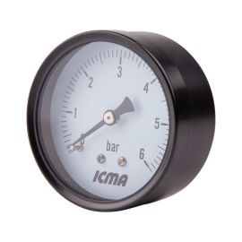 Манометр Icma 1/4" 0-10 бар, заднее подключение №243