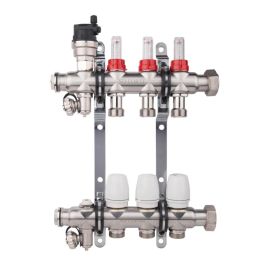 Коллектор с расходомерамиSD Forte 1" на 7 выходов