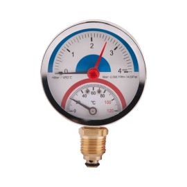 Термоманометр SD Plus Ø80х1/2", заднее подключение