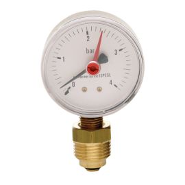 Манометр Icma 1/2" 0-6 бар, нижнее подключение №255