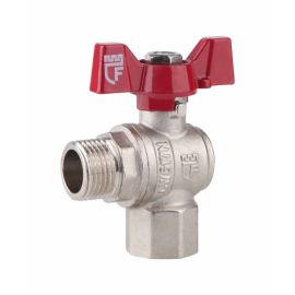 Кран шаровой SD Forte 1/2" ВН для воды угловой (бабочка)