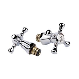 Кран-букса Q-tap Classic M12K CRM резина 1/2" с ручкой Mayfair (пара)