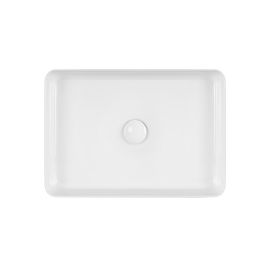 Раковина-чаша Qtap Tern 500х350х145 White с донным клапаном QT1711A055W
