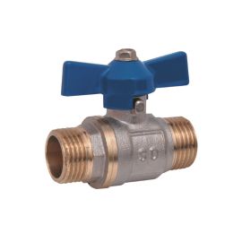 Кран шаровой SD Plus 1/2" НР для воды (бабочка)